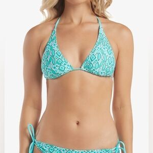 Helen Jon Reversible SET String Bikini Top & Convertible Hipster bottom Size XS